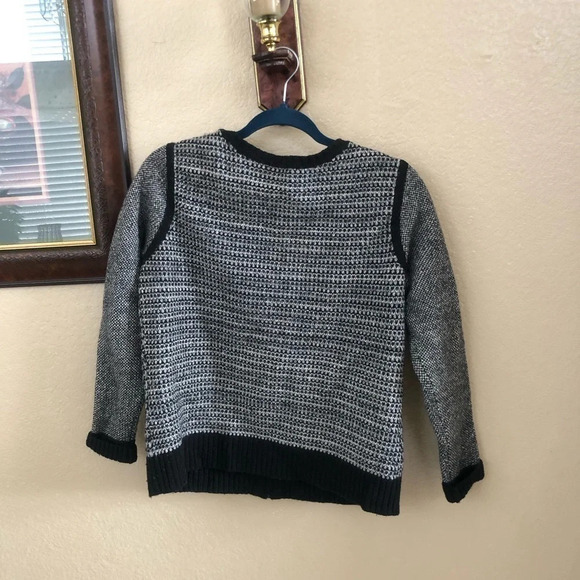 HALOGEN GREY WOOL BLEND FULL ZIPPER CARDIGAN SWEATER  SIZE XL - Picture 2 of 5